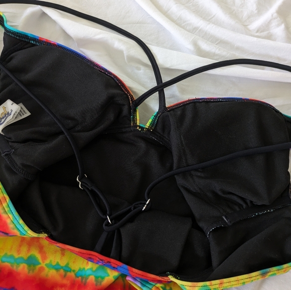 Heat Multicolor One-Piece Swimsuit with‎ Bra Women's Size Small - Picture 7 of 8